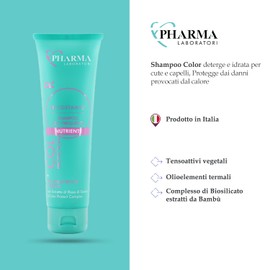 YLATI' Shampoo Colour Protection – Requalifies moisture for skin and hair, protects against heat damage and dyeing treatments. For frequent use, nourishes and extends the
