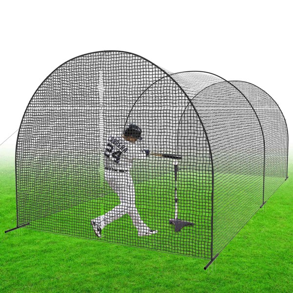 RIIFRILY 2025 Upgraded Baseball Batting Cages with Frame and Net