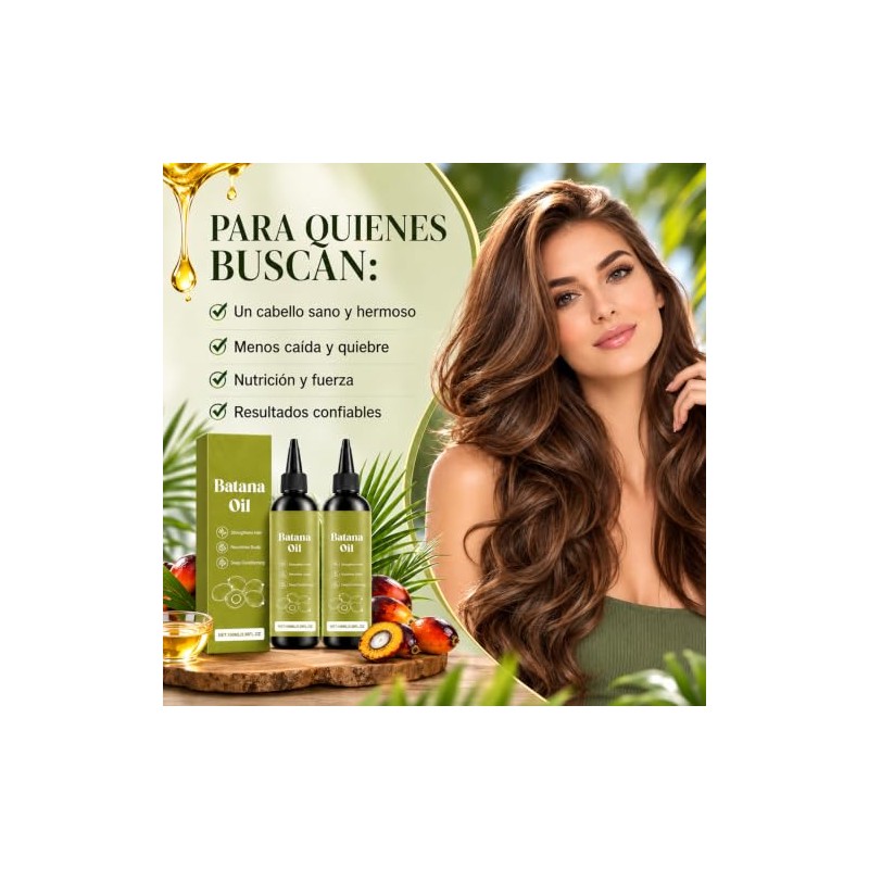 Batana Oil, 2PCS Aceite De Batana, Bata-na Hair Oil, Aceite