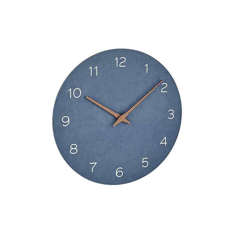TFA Dostmann 60.3054.04 Analogue Wall Clock, Wood Effect, Quartz Movement