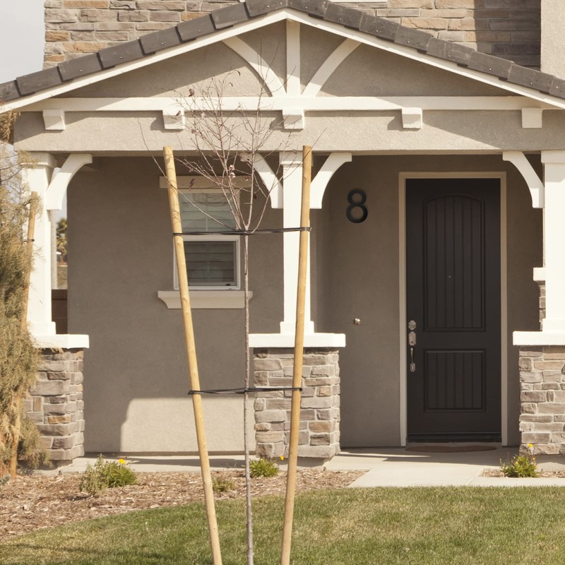 Meision House Number Anthracite Stainless Steel House Number RAL 7016