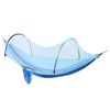 Outdoor Automatic Strut Hanging Parachute Cloth Mosquito Net AntiRollover Hammock(Sapphire