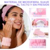 6 diademas skincare OVQZAW con muñequeras absorbentes de alta elasticidad