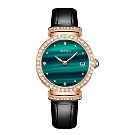 OBLVLO BW Ladies Diamond Quartz Watch BW - Color: BW-PLBL