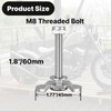 Vandrabase 8Pcs M8 x 60mm Stainless Steel L-Track Double Lug