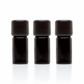 Infinity Jars Glass Bottle 5 ML (.17 fl oz)Euro Dropper Cap Black Ultraviolet Dropper Airtight Seal Refillable Perfect for Traveling Long-term storage of essential oils Serum, Screw Top Bottle 3 Pack