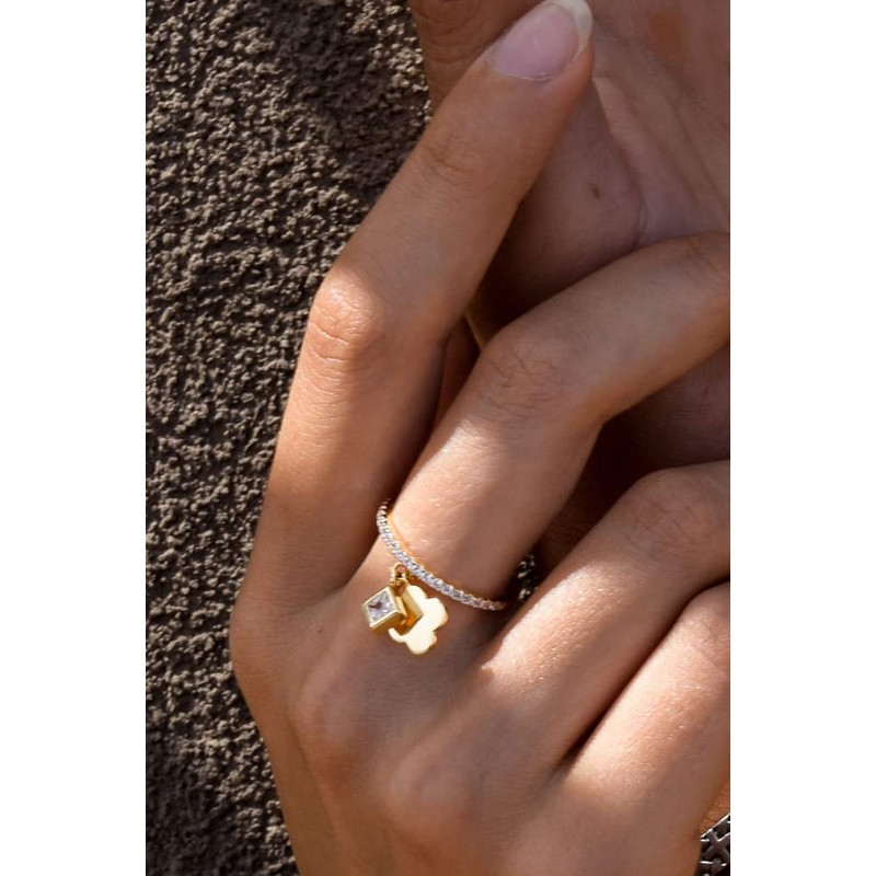 cai 360272483-1 Women's Ring 925 Sterling Silver Shiny Zirconia Yellow,