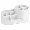 360° Rotating Makeup Organizer for Vanity – Multi-Compartment Cosmetic Storage
