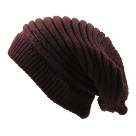 RW Rasta Long Slinky Beanie Hats (Plum)
