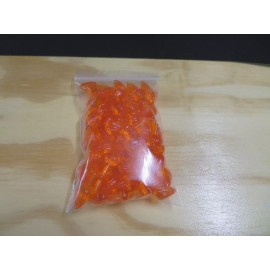 Unbranded  72  LARGE Orange TWIST BULBS Vintage Ceramic Christmas Tree Flame Lights