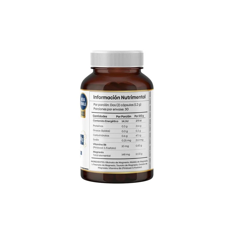 Pack 3 Magnesio Ultra Nutrientes Vidalabs Mxico 60 Cpsulas Sabor