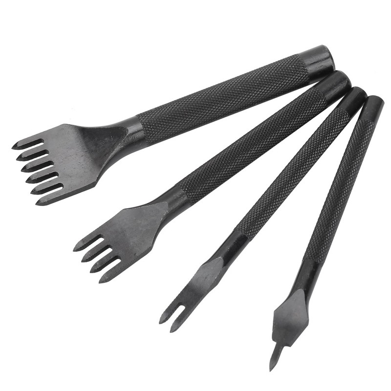 18pcs Leather Craft Working Punch Tools Kit Sewing Stitching Carving
