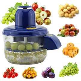 Automatic Fruit Peeling Machine-Electric Fruit Peeler for Green Grape Peeler & Cherry Tomato Skin Removal,Compact Fruit Peeler for Small Round Fruits,Smart Kitchen Tool for Home Chefs, Jam Making