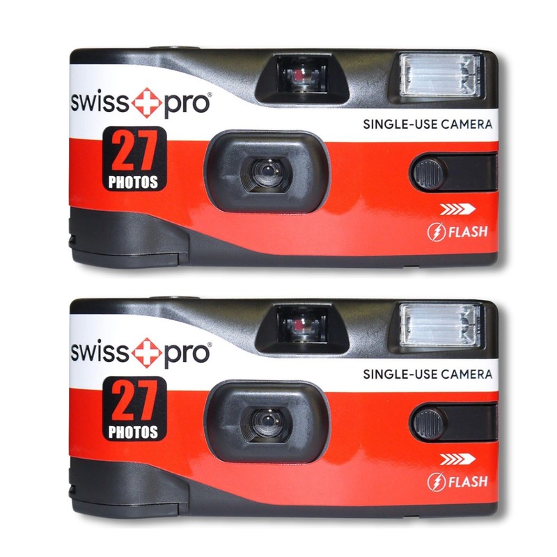 Disposable Cameras Multipack - Bundle with 2 X Swiss+Pro Disposable