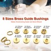 BOZXYE 13 Pcs Brass Router Template Bushing Guide Set with