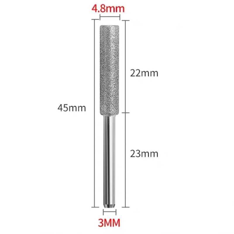 NACX 4.8mm Diamond Chainsaw Sharpener Chainsaw Sharpener Stone, 20Pcs