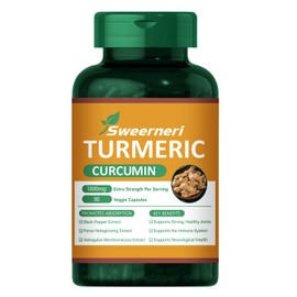 Turmeric Curcumin 1800mg with 95% Curcuminoids & Black Pepper – High Absorption Formula for Joint, Inflammation & Immune Support – Extra Strength, Vegan, Non-GMO – 90 Capsules