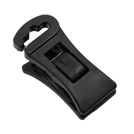 ANCLLO 40 Pack Sock Clips for Washing Machine and Dryer, Sock Hooks for Drawer, No Folding Needed (Black)