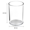 OSCO Clear Acrylic Round Pen Pot