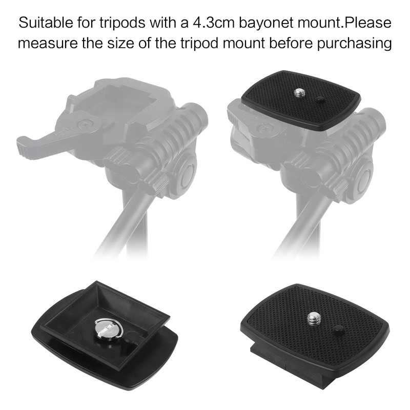 3 Pieces Quick Release Plate Clamp, Plastic Tripod Adapter Plate