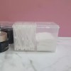 화장품케이스 투명 분리형 화장솜 면봉정리함 Transparent Makeup Case with Separate