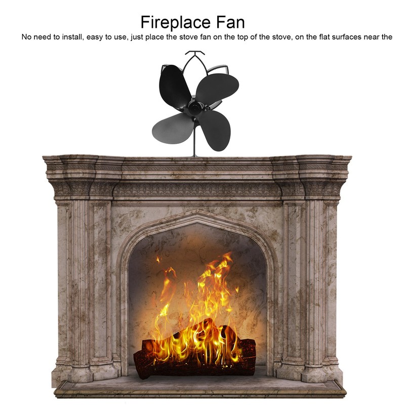 Stove Fan Rust Resistant Effective Practical Quiet Automatic Operation Heat
