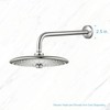 OFFO Shower Arm Flange Brushed Nickel 2.5 Inches in Outer
