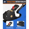 METOWARE Retractable Ratchet Straps (2-Pack) - 1 in x 10