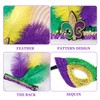 2 Pieces Sequin Feather Hairbands, 2 Pieces Masks, Creative Color