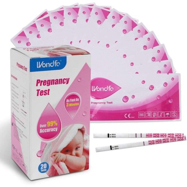 Wondfo Pregnancy Test Early Detection 20 x One Step Home Test Strips
