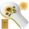 Spoon Rest - Sunflower Spoon Rest for Stove Top for