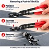 Fastener Remover Car Trim Rivet Removal Pry Tool Repair Kit