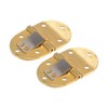 Garosa 2pcs Brass Butler Tray Hinge Set, 2-1/2"x1-1/2 Satin Finish