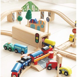 Wooden Toy Locomotive (Wooden Rails, Wooden Toys, Rails, Trains, Monorails, Locomotives, Vehicles...)