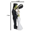 Ebros DOD True Love Kiss Skeleton Frankenstein Bride and Groom