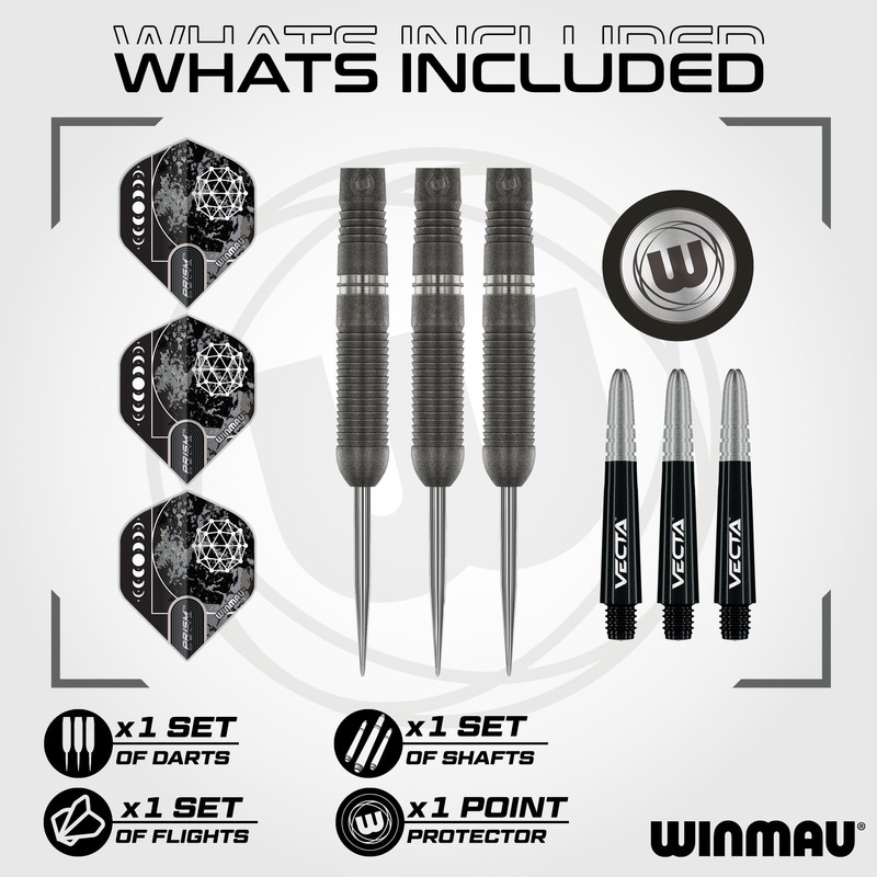 WINMAU Darts Callisto 24g 90% Professional Tungsten Steel Tip Darts