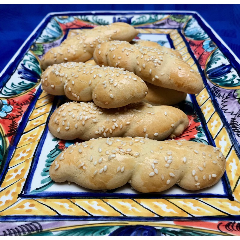 Greek Twist Koulouria Cookies (16 oz)