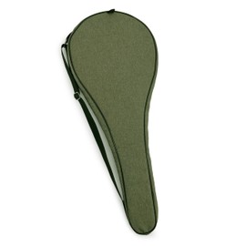 TaktZeit Tennis Bag Lightweight and Padded Single Tennis Racket Cover with Adjustable Shoulder Strap (Olive Green, 31"x 11.4")