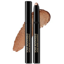 Erinde Glitter Eyeshadow Stick Waterproof, Cream Eyeshadow Pencil, Highly Pigmented & Long Lasting - for Stunning Eye Makeup (Gold)