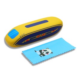 bingdwendwen Glasses Cases for Kids, Sunglasses Glasses Case Hard Shell Cute Glasses Cases for Girls Boys Lightweight and Portable, yellow