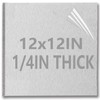1/4Inch Thick Aluminum Sheets & Plates, 12” x 12”Heavy Duty