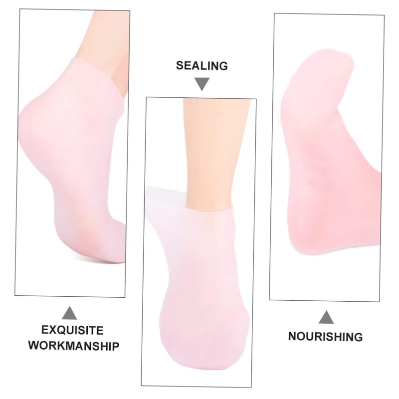 Outanaya 1Pair Cracking Sebs Boat Socks for Soft Feet Moisturizing