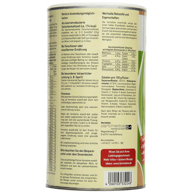 formo-line eiweiß-diät 480 gr, 1er Pack (1 x 480 g)