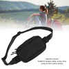 Waist Bag Double Layer Large Capacity Adjustable Strap Waterproof Nylon