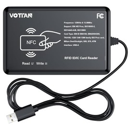 Lector de tarjetas RFID de 125 KHz y 13,56 MHz (USB-A)