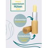 Wachsmann, Lipstick Sleeves Empty Pack of 8 Bamboo Case with