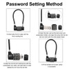 4-Digit U-Lock Bicycle Combination Password Combination Lock Suitcase Lock Luggage