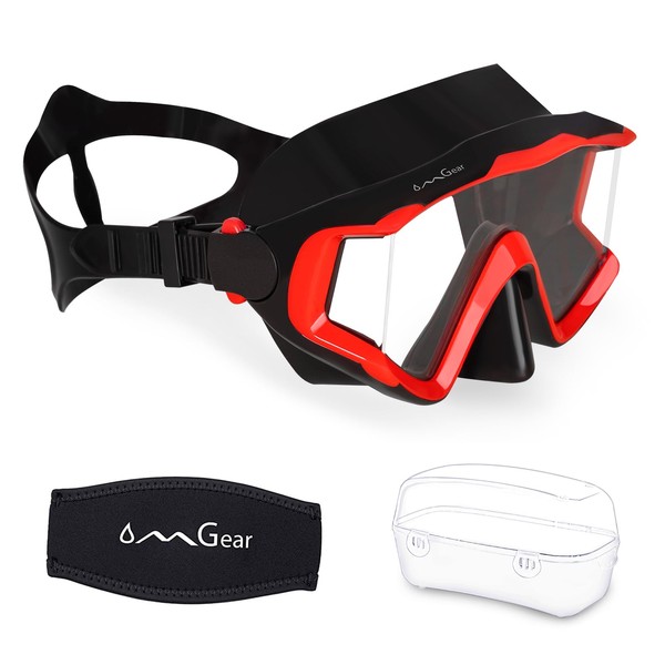 OMGear Diving Goggles Dive Mask Anti-fog Snorkel Goggles Triple-Lens Swimming