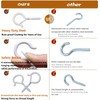 Zzbety 20 PCS Q-Hanger Hooks White - Screw in Hooks