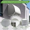 6 Inch Hooded Wall Vent with Damper&Screen, Wall Exhaust Vent